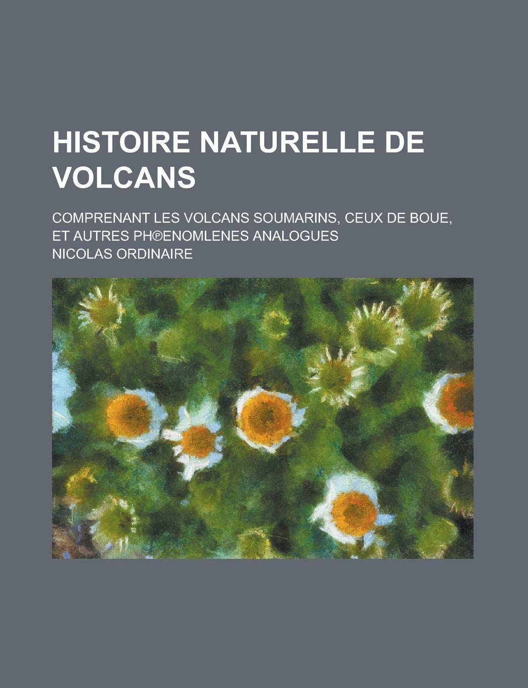 Histoire Naturelle de Volcans; Comprenant Les Volcans Soumarins, Ceux de Boue, Et Autres PH?Enomlenes Analogues book