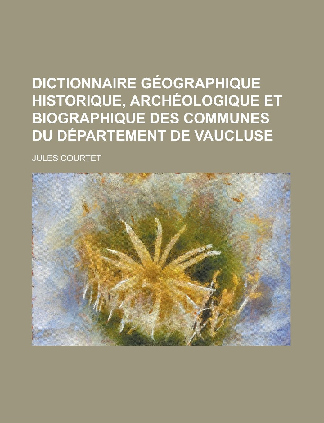 Dictionnaire Geographique Historique, Archeologique Et Biographique Des Communes Du Departement de Vaucluse book