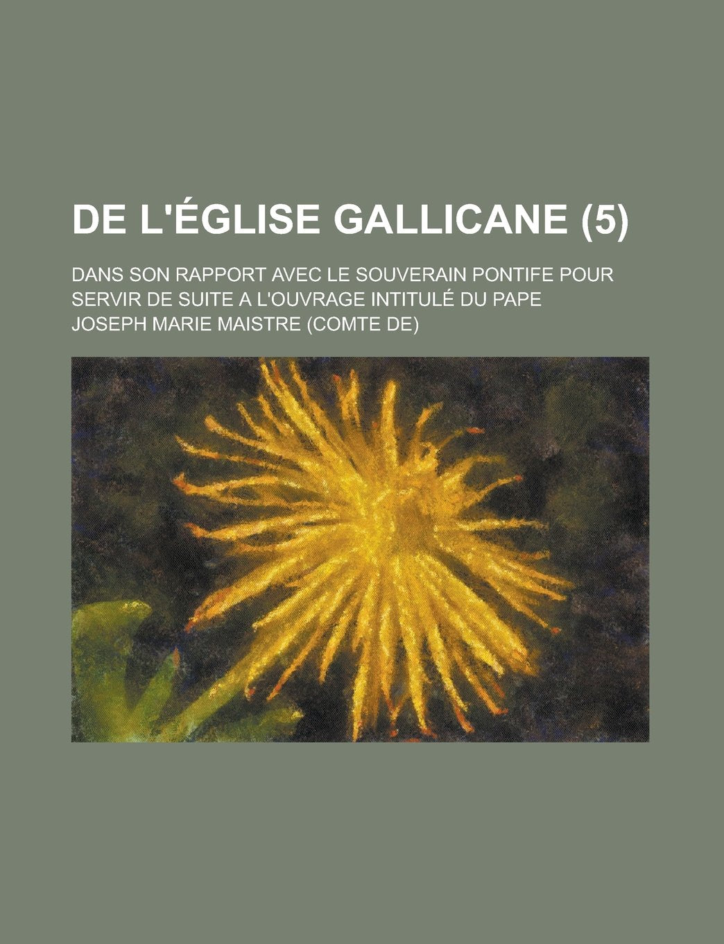 de L'Eglise Gallicane (5); Dans Son Rapport Avec Le Souverain Pontife Pour Servir de Suite A L'Ouvrage Intitule Du Pape book