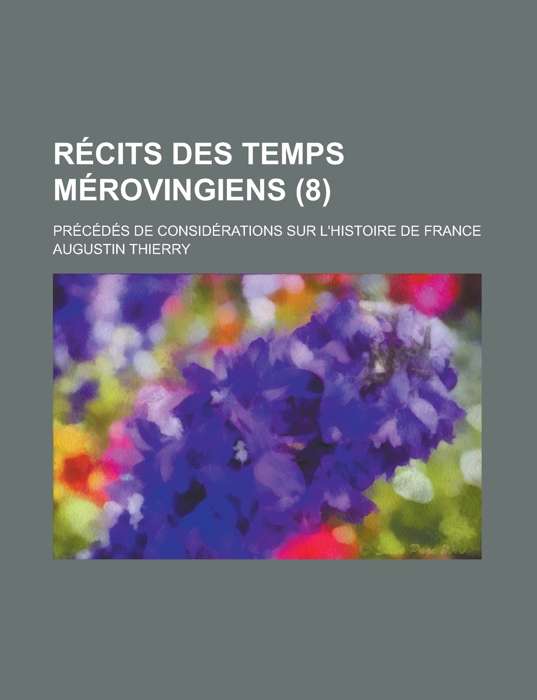 Recits Des Temps Merovingiens (8); Precedes de Considerations Sur L'Histoire de France Politics & History