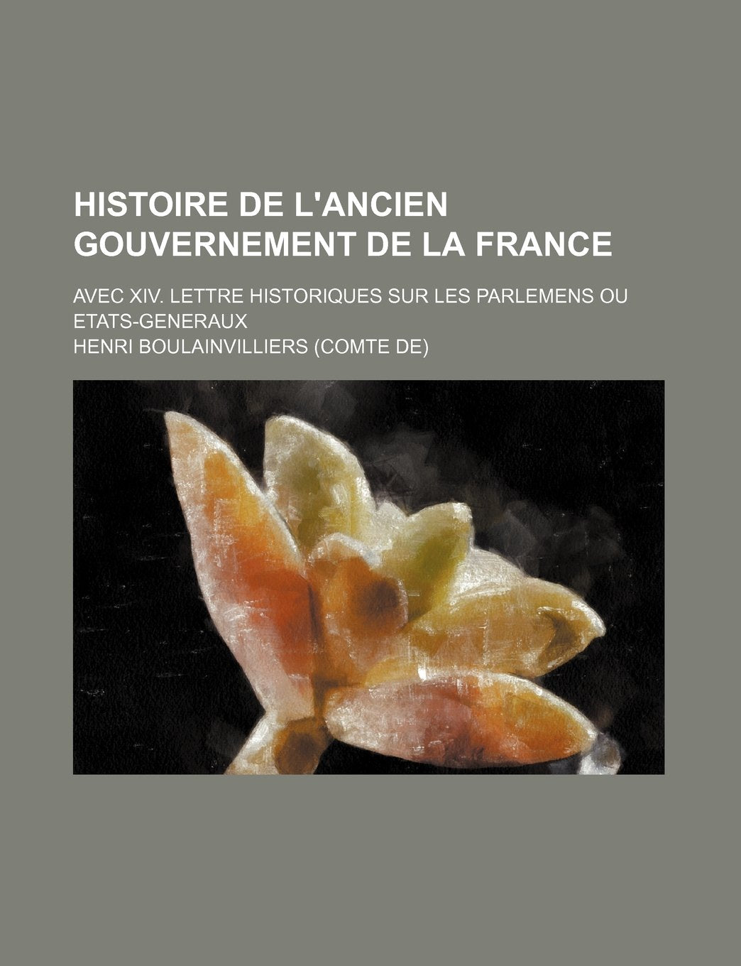 Histoire de L'Ancien Gouvernement de La France; Avec XIV. Lettre Historiques Sur Les Parlemens Ou Etats-Generaux Politics & History