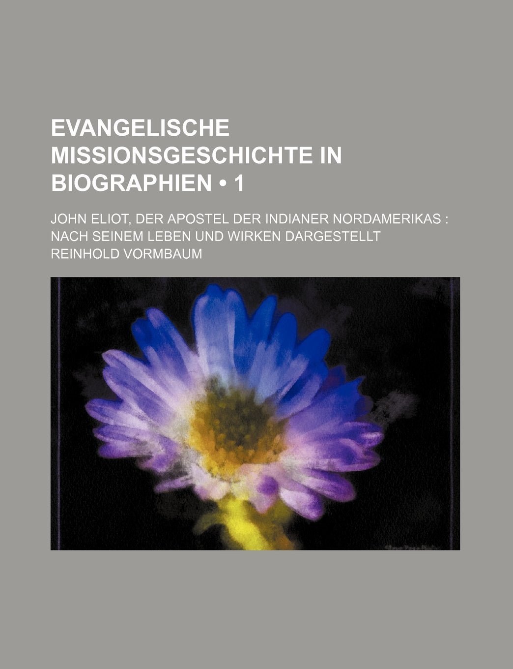 Evangelische Missionsgeschichte in Biographien (1); John Eliot, Der Apostel Der Indianer Nordamerikas Nach Seinem Leben Und Wirken Dargestellt Books