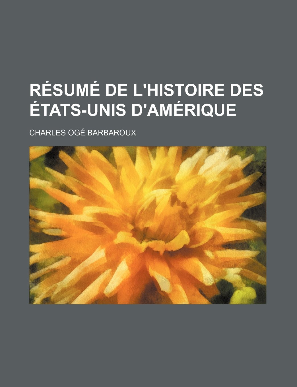 Resume de L'Histoire Des Etats-Unis D'Amerique Books