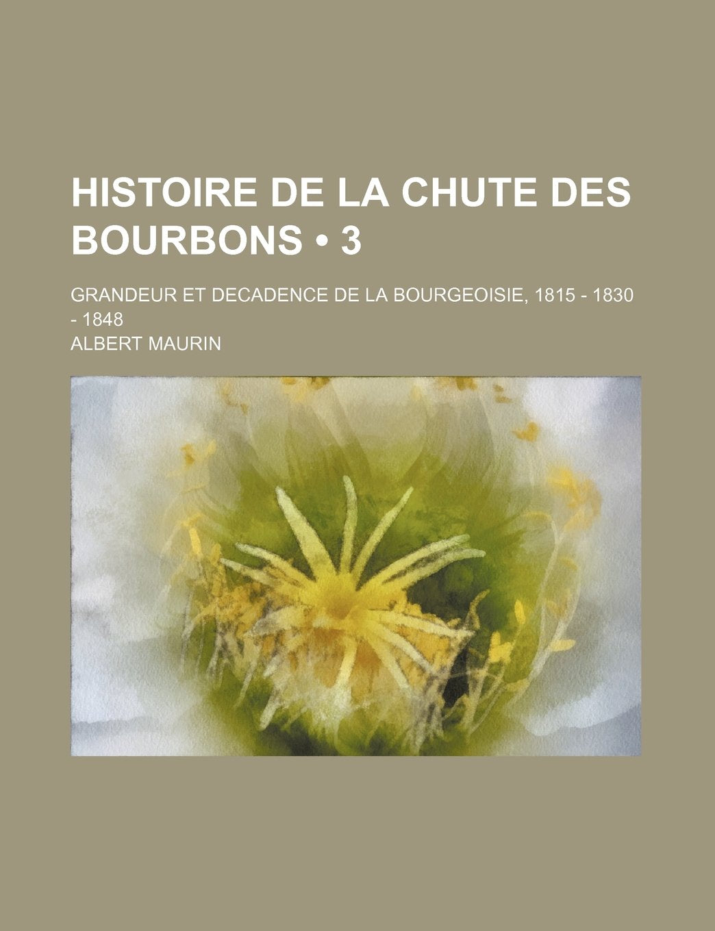 Histoire de La Chute Des Bourbons (3); Grandeur Et Decadence de La Bourgeoisie, 1815 - 1830 - 1848 Politics & History