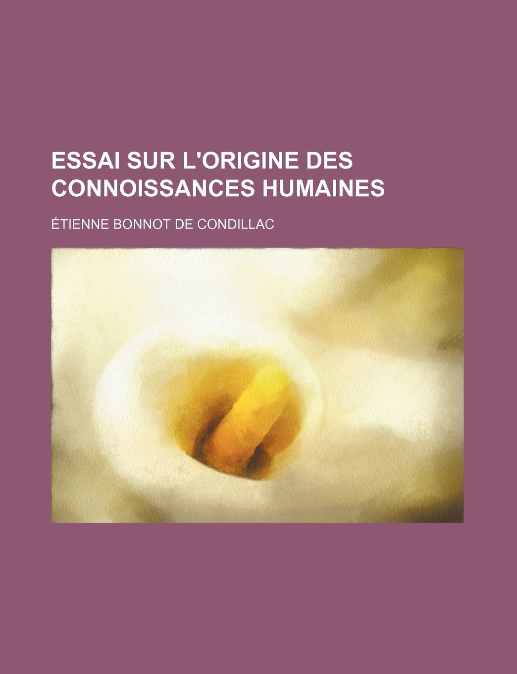 Essai Sur L'Origine Des Connoissances Humaines Books