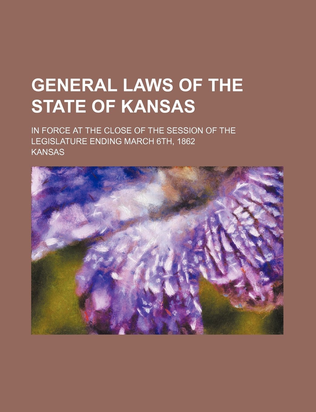 General Laws of the State of Kansas; In Force at the Close of the Session of the Legislature Ending March 6th, 1862 Politics & History