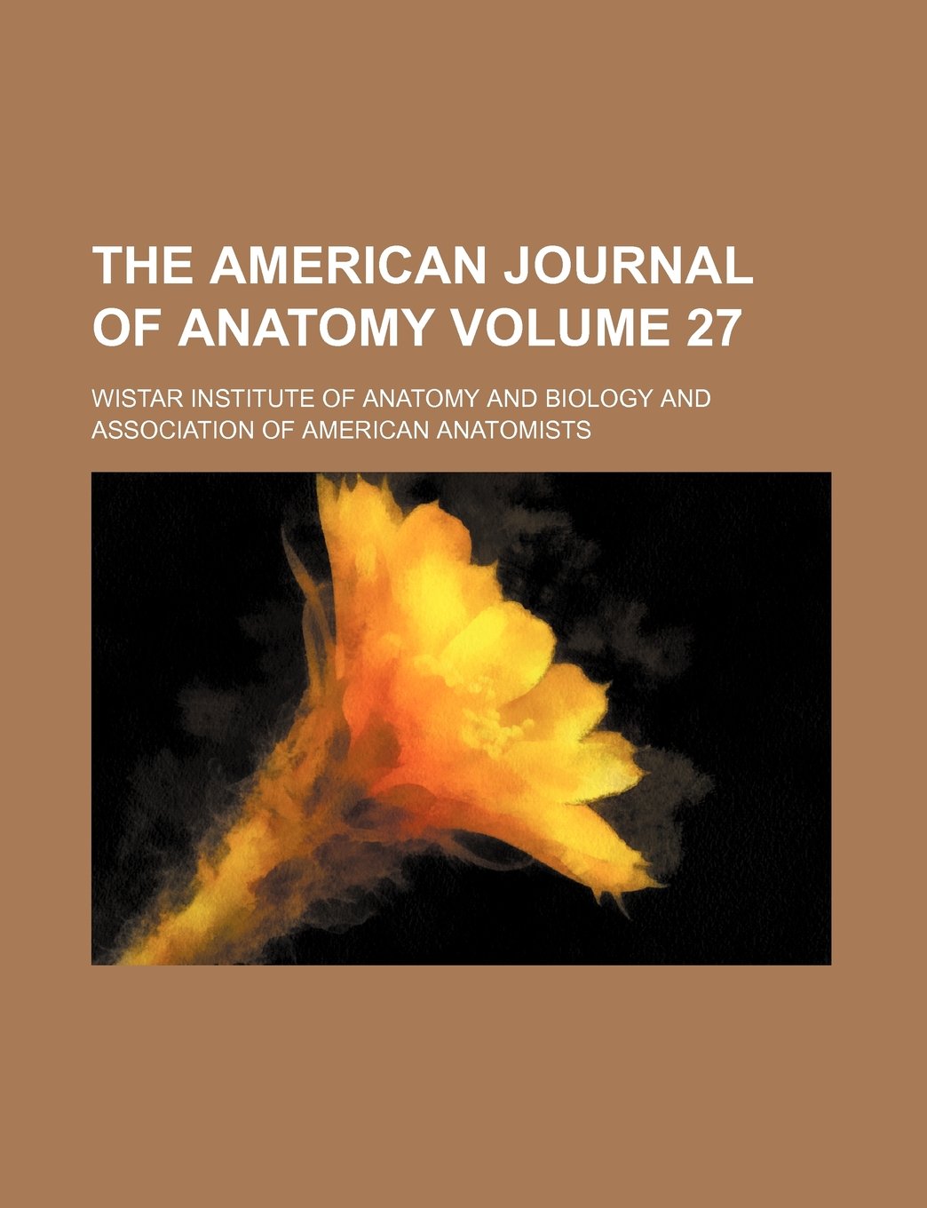 The American Journal of Anatomy Volume 27 Books