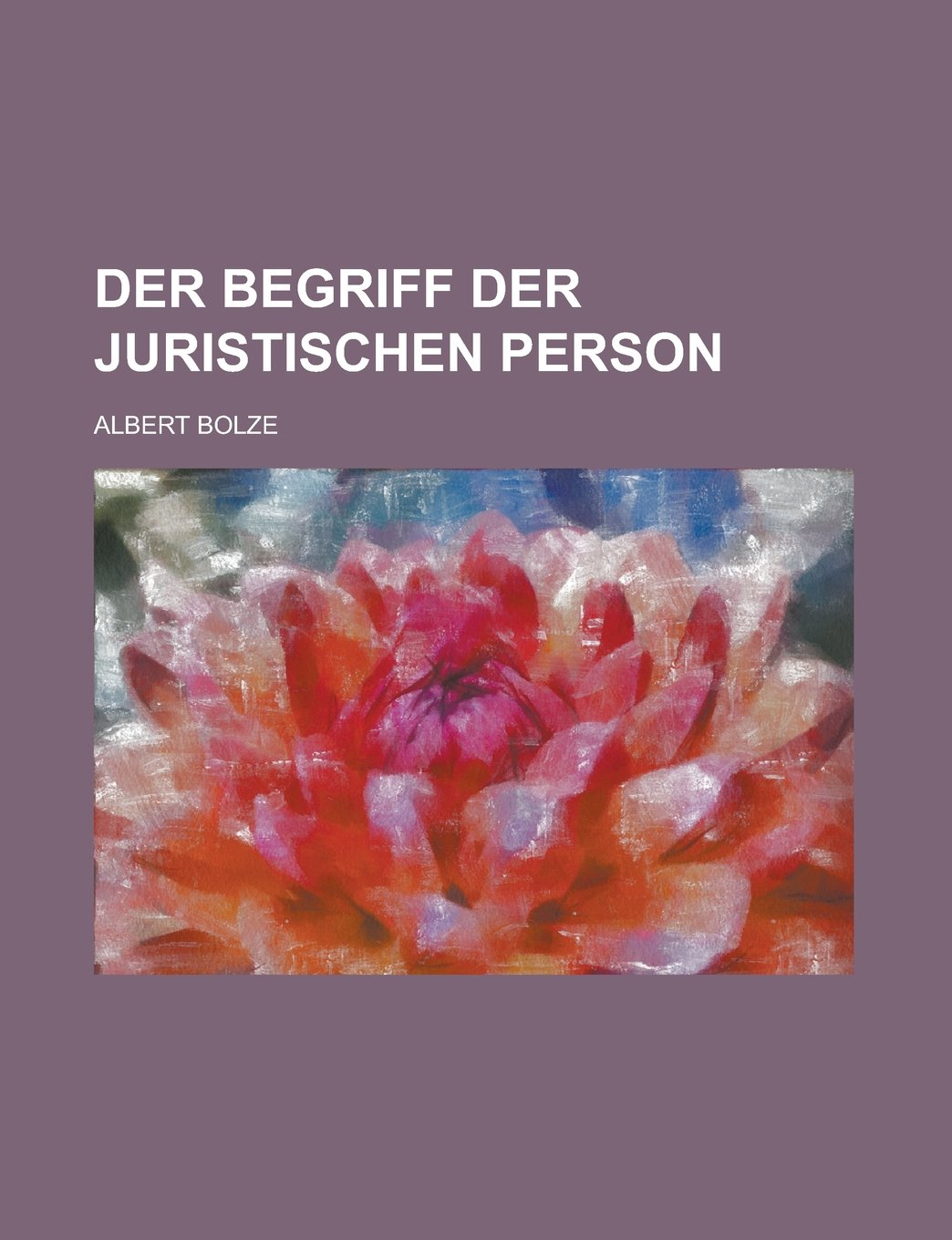 Der Begriff Der Juristischen Person Books