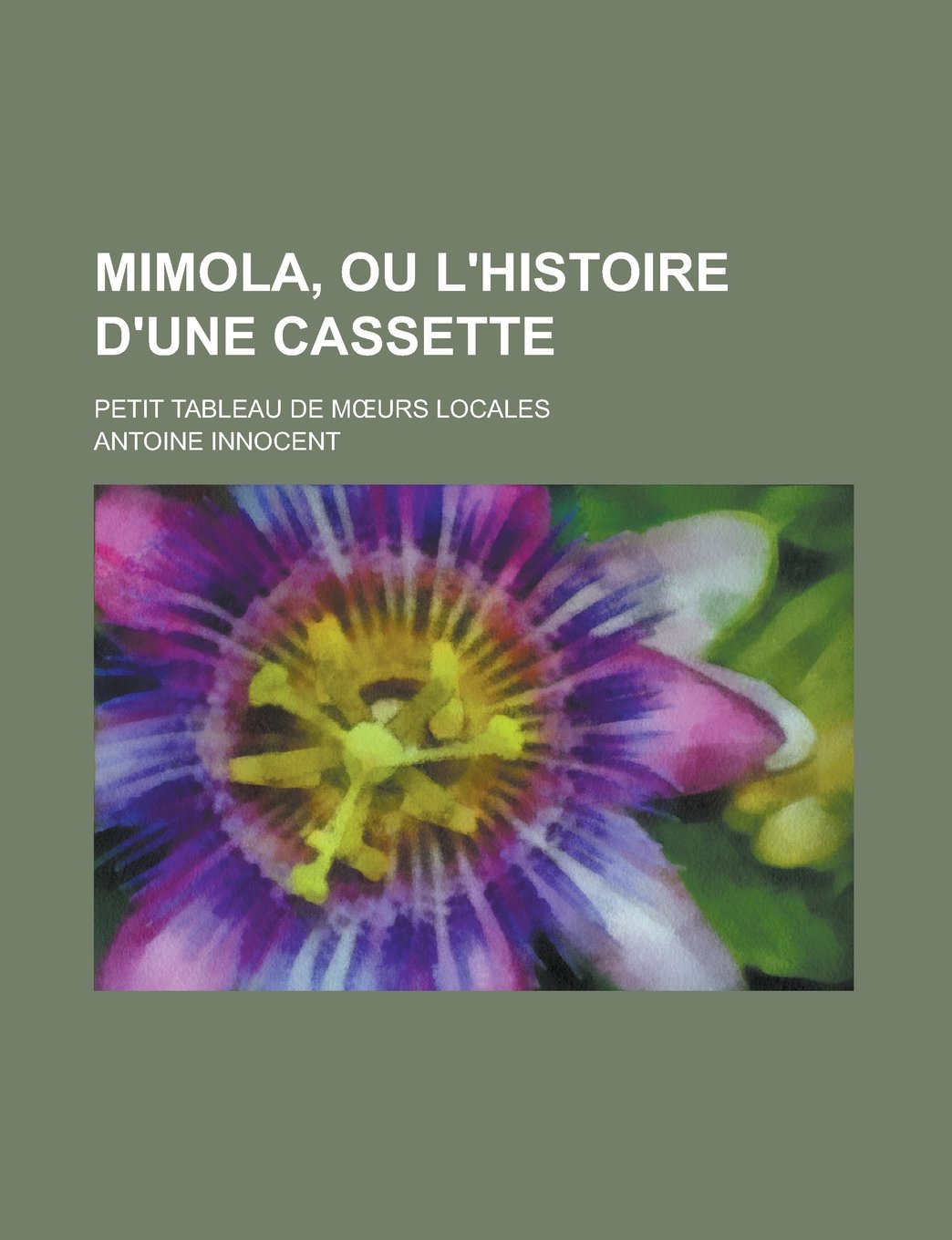 Mimola, Ou L'Histoire D'Une Cassette; Petit Tableau de M Urs Locales Books