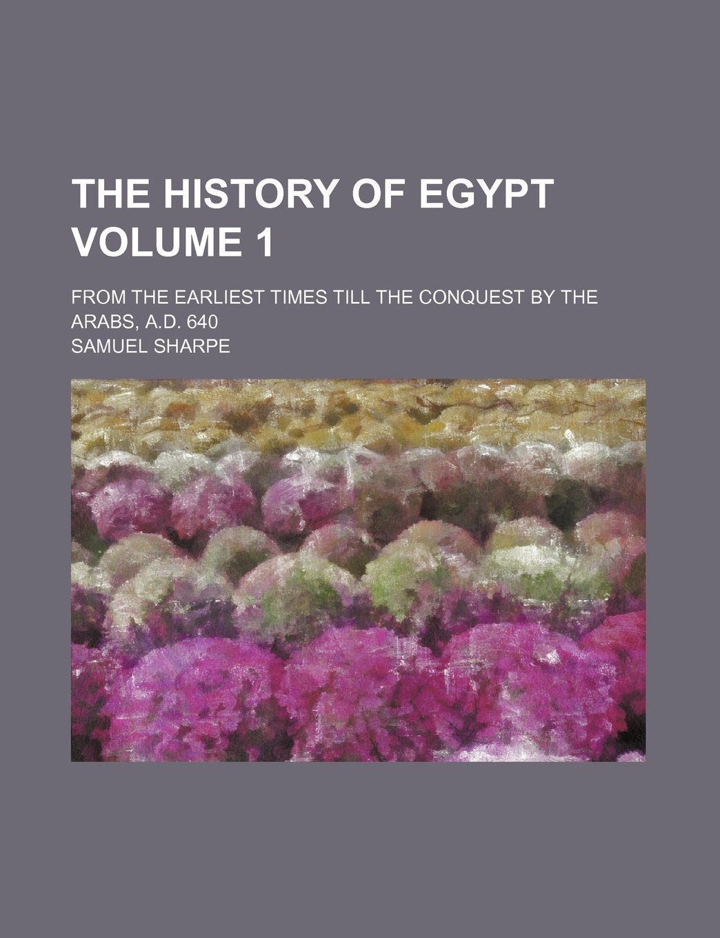 The History of Egypt Volume 1; From the Earliest Times Till the Conquest by the Arabs, A.D. 640 book