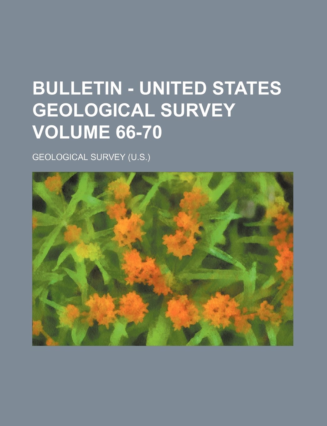 Bulletin - United States Geological Survey Volume 66-70 Books