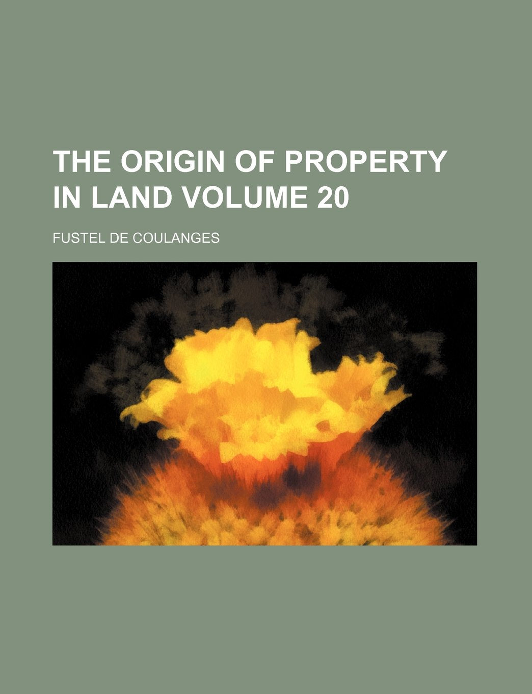 The Origin of Property in Land Volume 20 Books