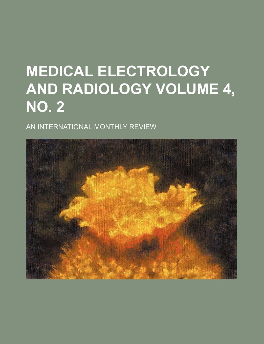 Medical Electrology and Radiology Volume 4, No. 2; An International Monthly Review Books