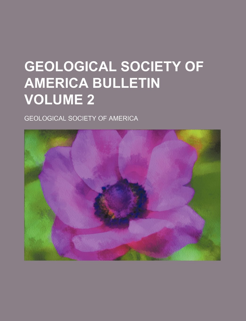 Geological Society of America Bulletin Volume 2 Books