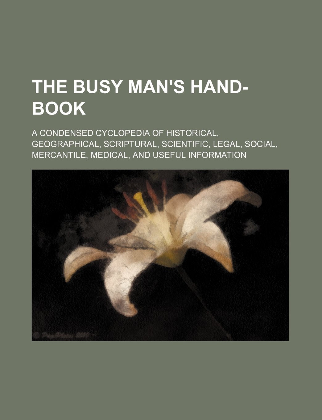 The Busy Man's Hand-Book; A Condensed Cyclopedia of Historical, Geographical, Scriptural, Scientific, Legal, Social, Mercantile, Medical, and Useful I Books