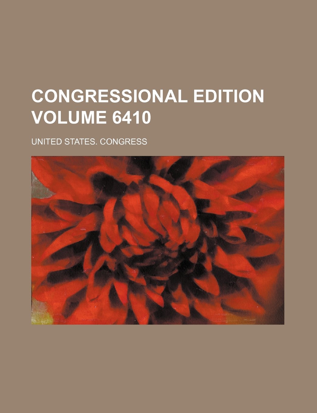 Congressional edition Volume 6410 Books
