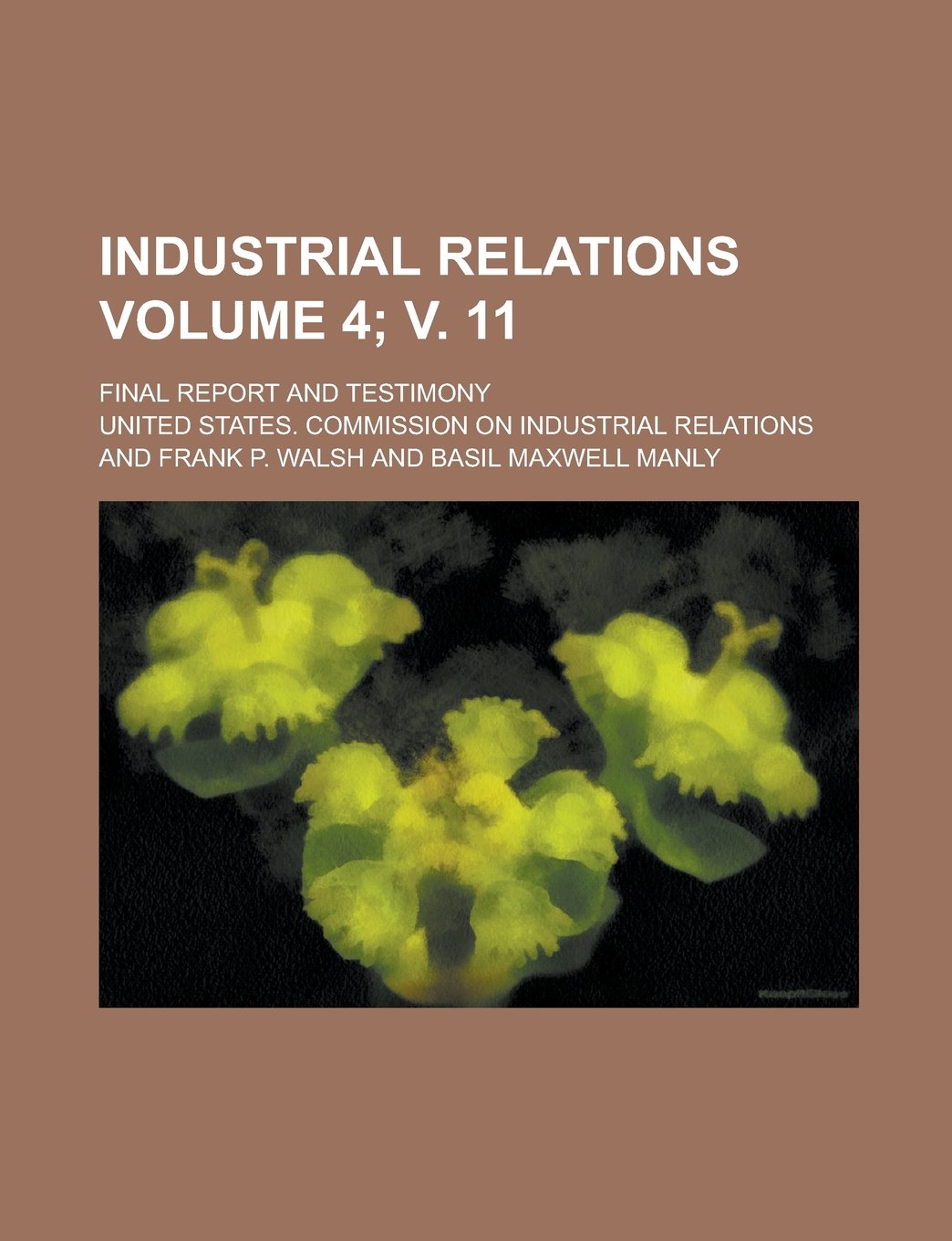 Industrial Relations; Final Report and Testimony Volume 4; v. 11 Books