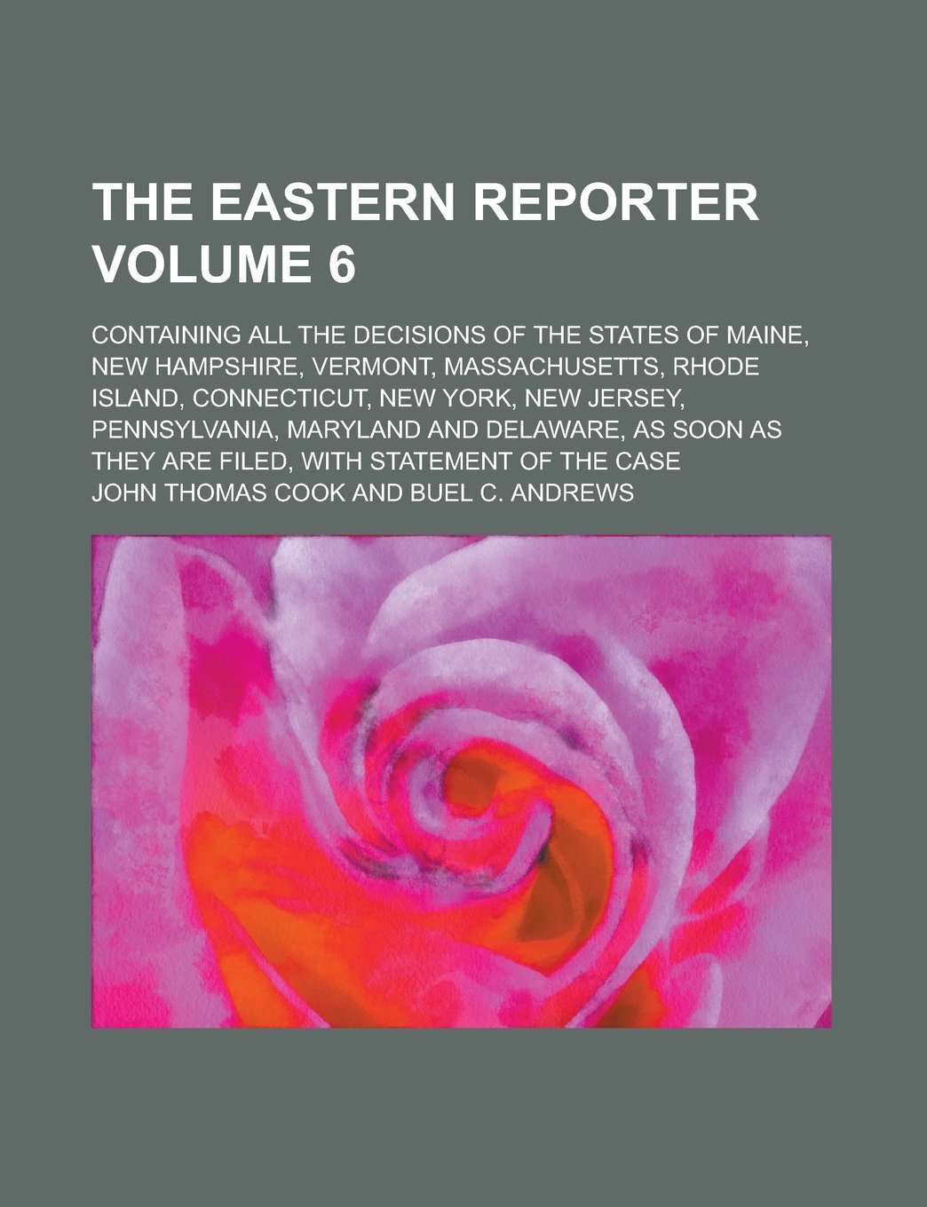 The Eastern Reporter; Containing All the Decisions of the States of Maine, New Hampshire, Vermont, Massachusetts, Rhode Island, Connecticut, New York, ... Delaware, as Soon as They are Filed, Volume 6 Books