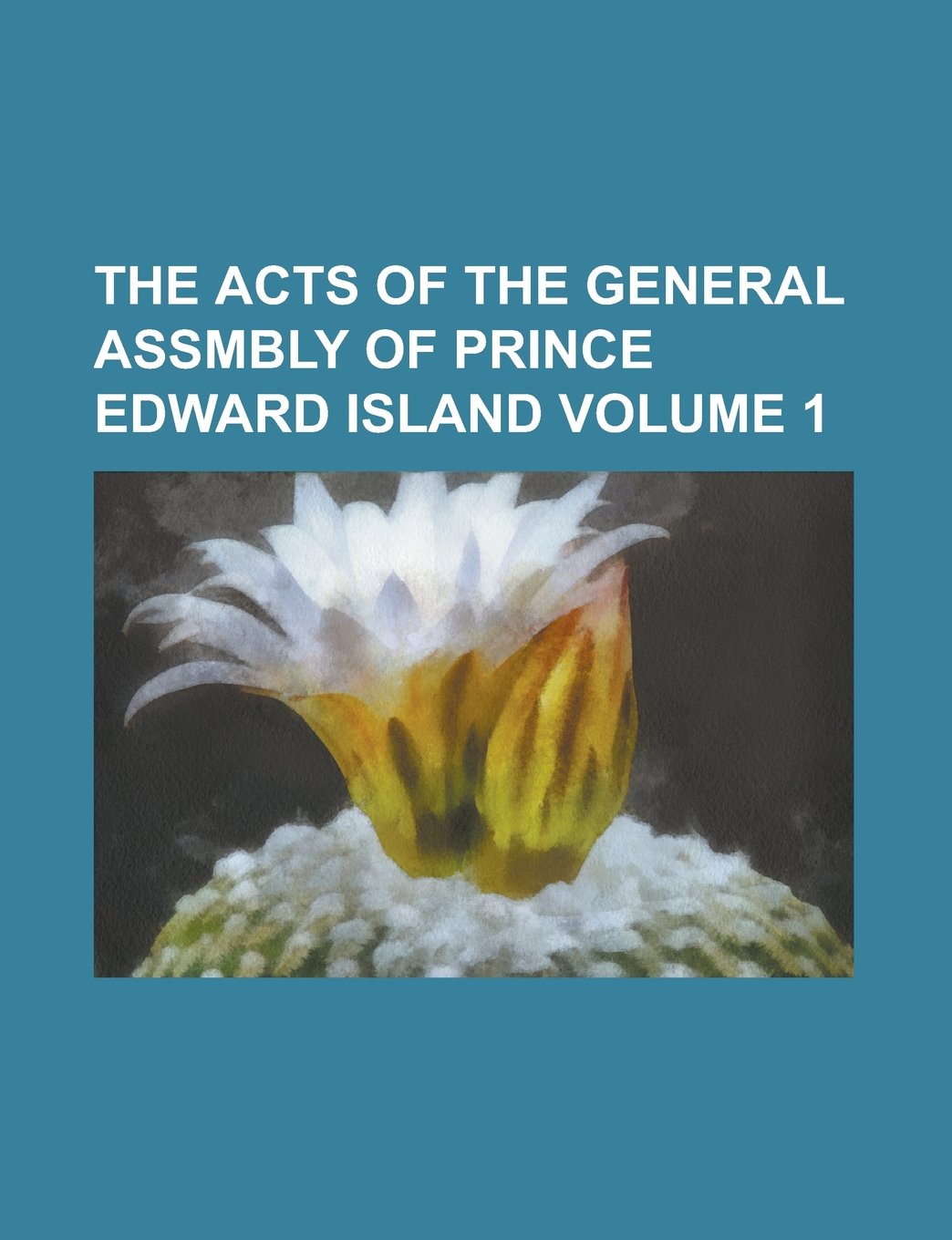 The acts of the General Assmbly of Prince Edward Island Volume 1 Books