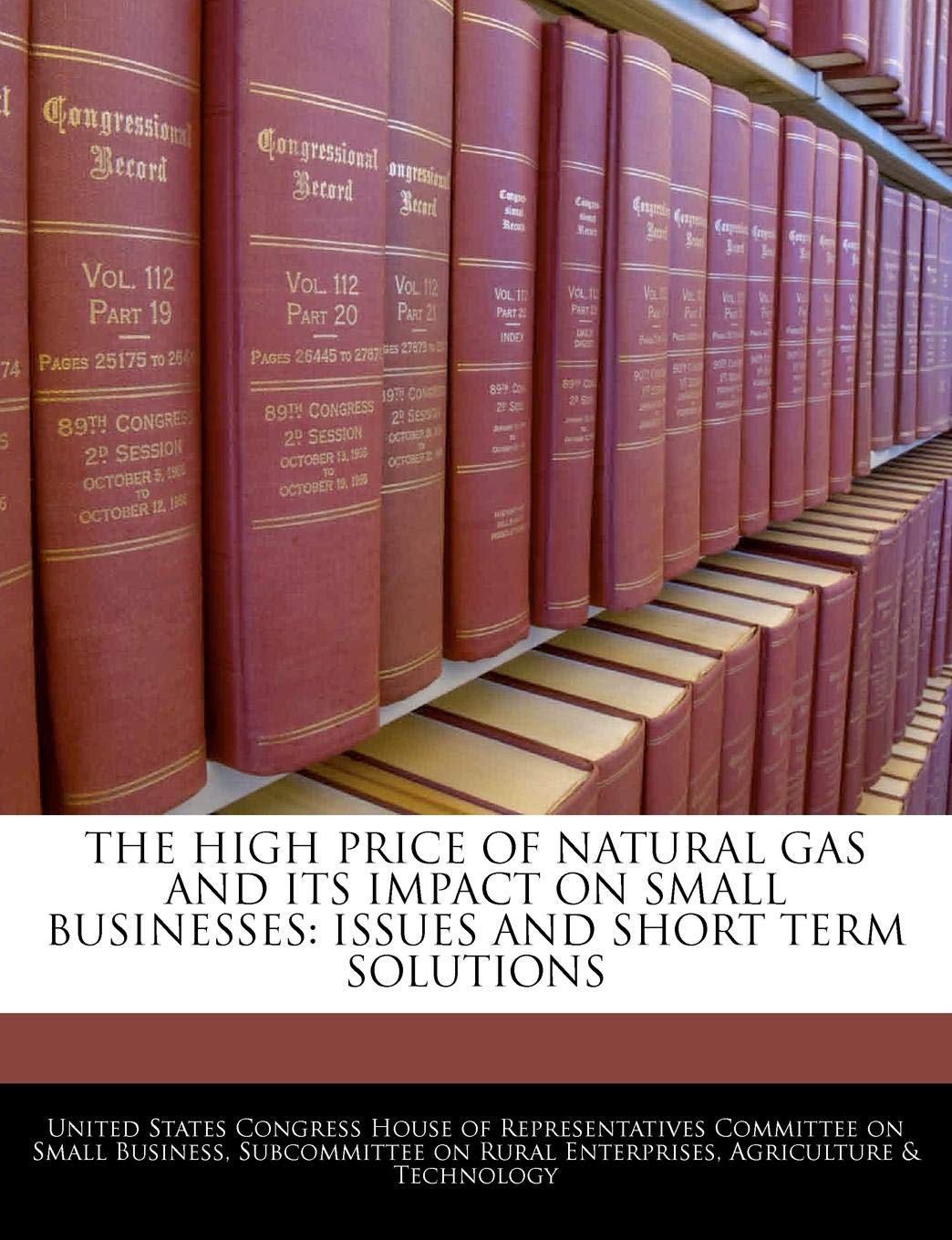 THE HIGH PRICE OF NATURAL GAS AND ITS IMPACT ON SMALL BUSINESSES: ISSUES AND SHORT TERM SOLUTIONS Politics & History