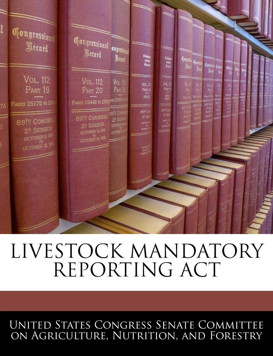 Livestock Mandatory Reporting ACT Politics & History