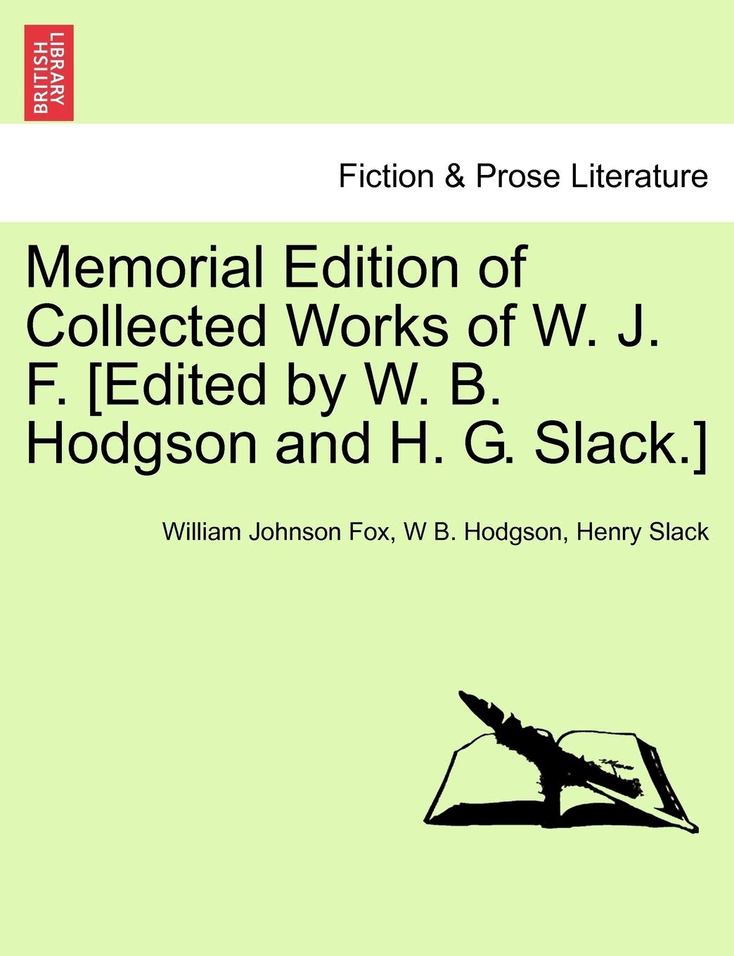Memorial Edition of Collected Works of W. J. F. Contemporary literature