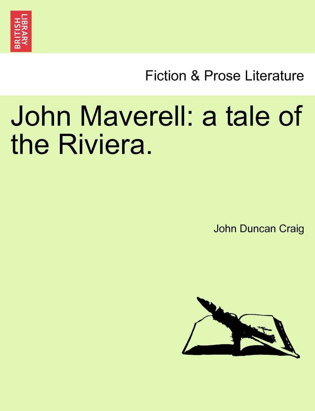 John Maverell: A Tale of the Riviera. Contemporary literature