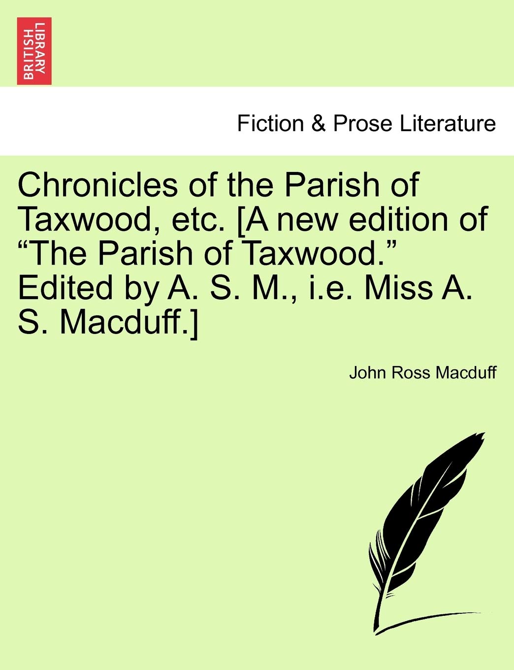 Chronicles of the Parish of Taxwood, Etc. Contemporary literature