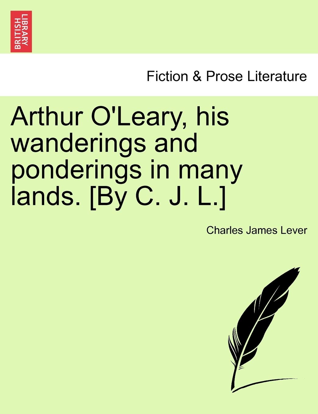 Arthur O'Leary, His Wanderings and Ponderings in Many Lands. Contemporary literature