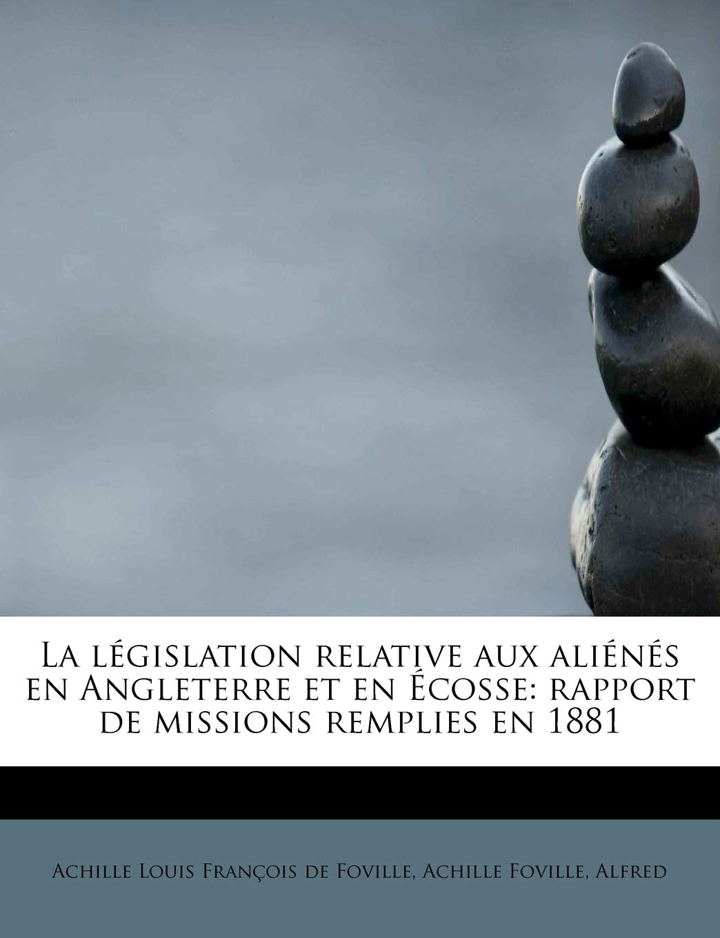 La L Gislation Relative Aux Ali N S En Angleterre Et En Cosse: Rapport de Missions Remplies En 1881 Politics & History