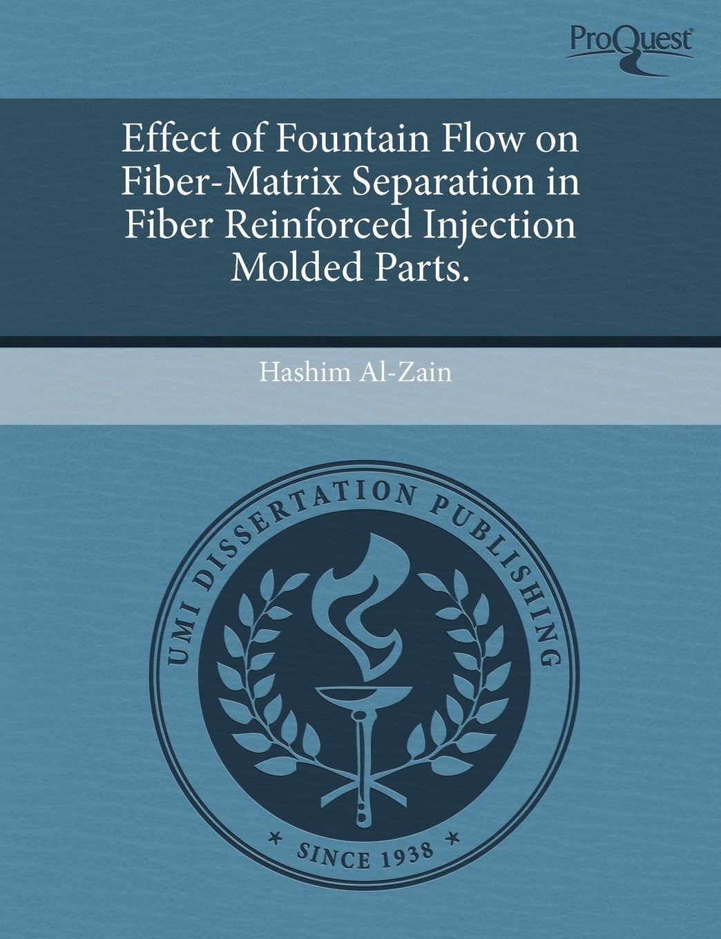 Effect of Fountain Flow on Fiber-Matrix Separation in Fiber Reinforced Injection Molded Parts Books