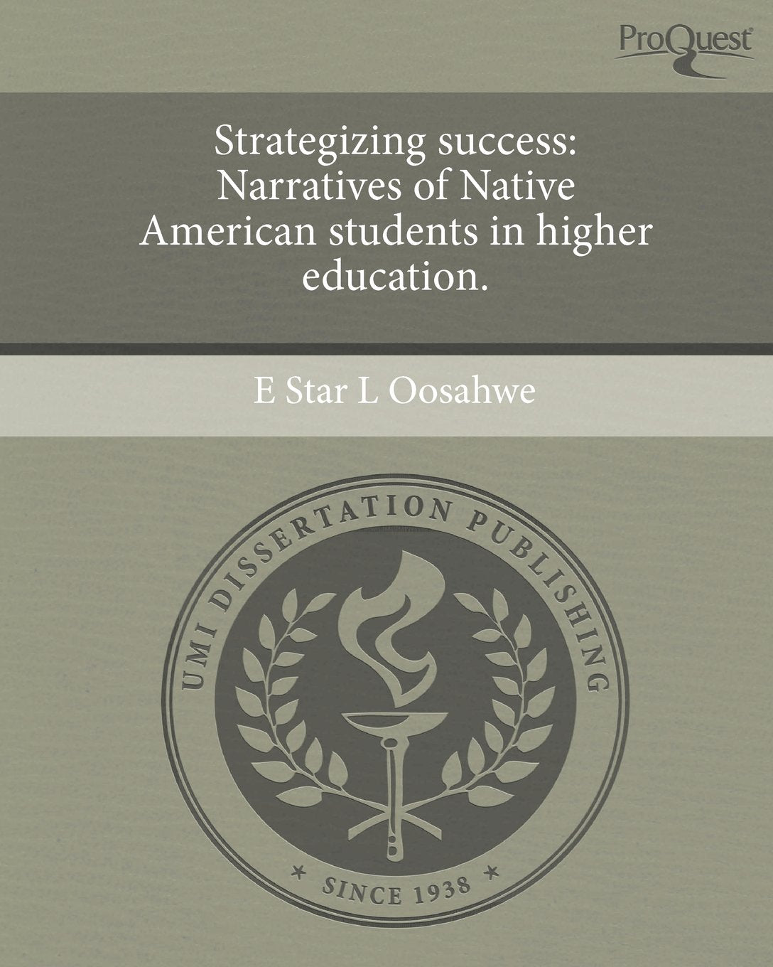 Strategizing Success: Narratives of Native American Students in Higher Education. Books