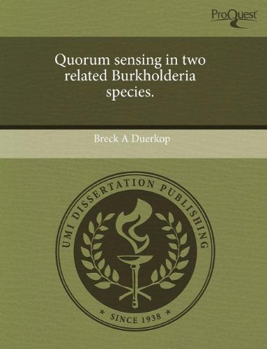 Quorum Sensing in Two Related Burkholderia Species book