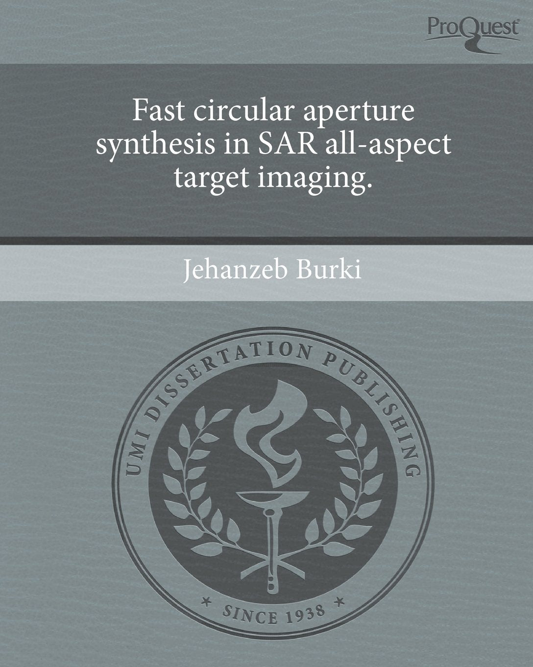 Fast Circular Aperture Synthesis in Sar All-Aspect Target Imaging Business & Technology