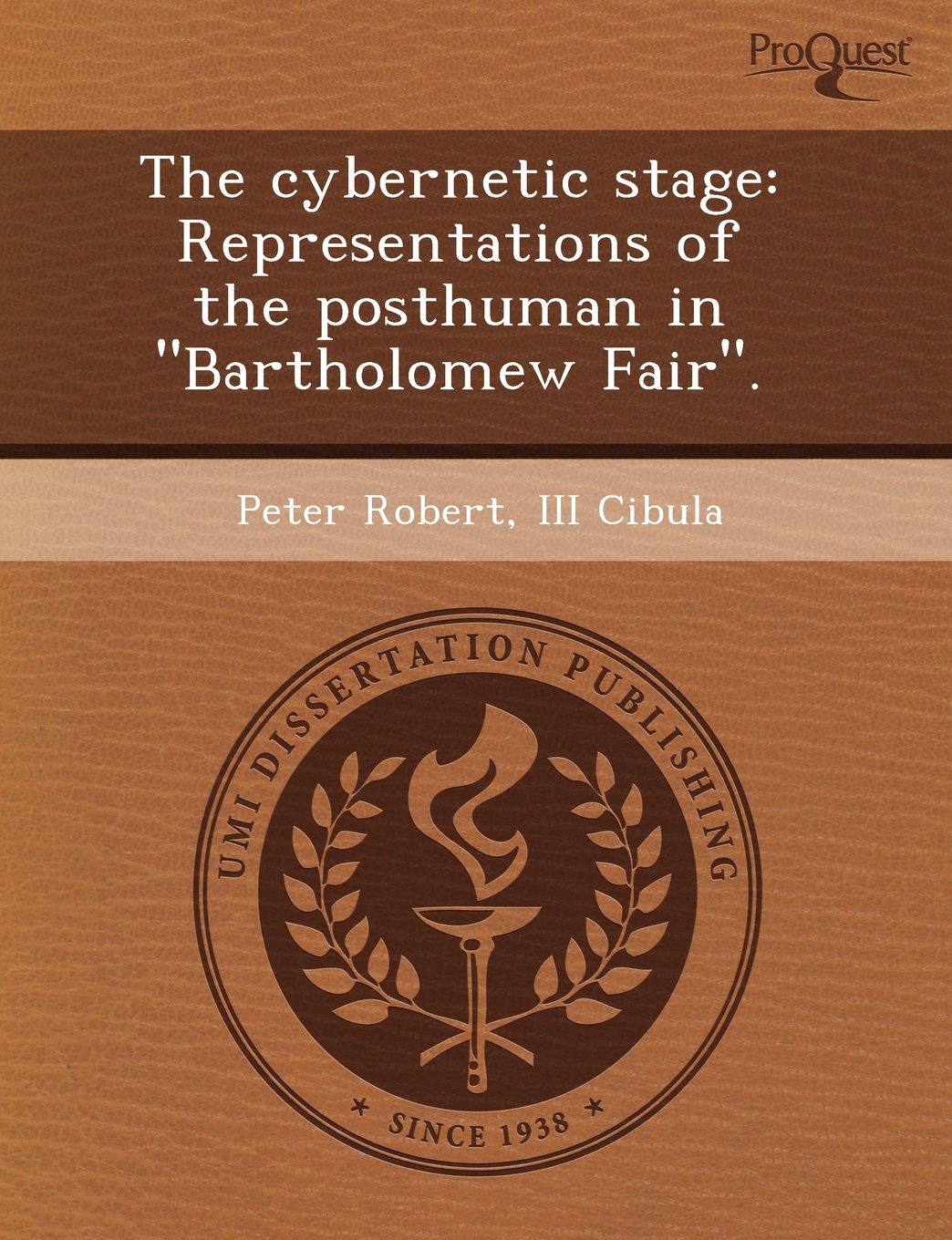The Cybernetic Stage: Representations of the Posthuman in Bartholomew Fair. Contemporary literature