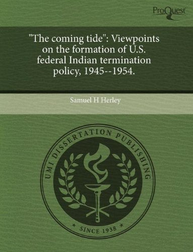 The Coming Tide: Viewpoints on the Formation of U.S Books