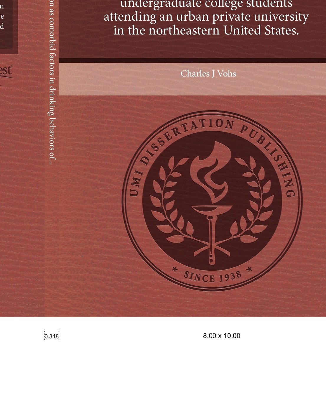 Anxiety and Depression as Comorbid Factors in Drinking Behaviors of Undergraduate College Students Attending an Urban Private University in the Northe Books