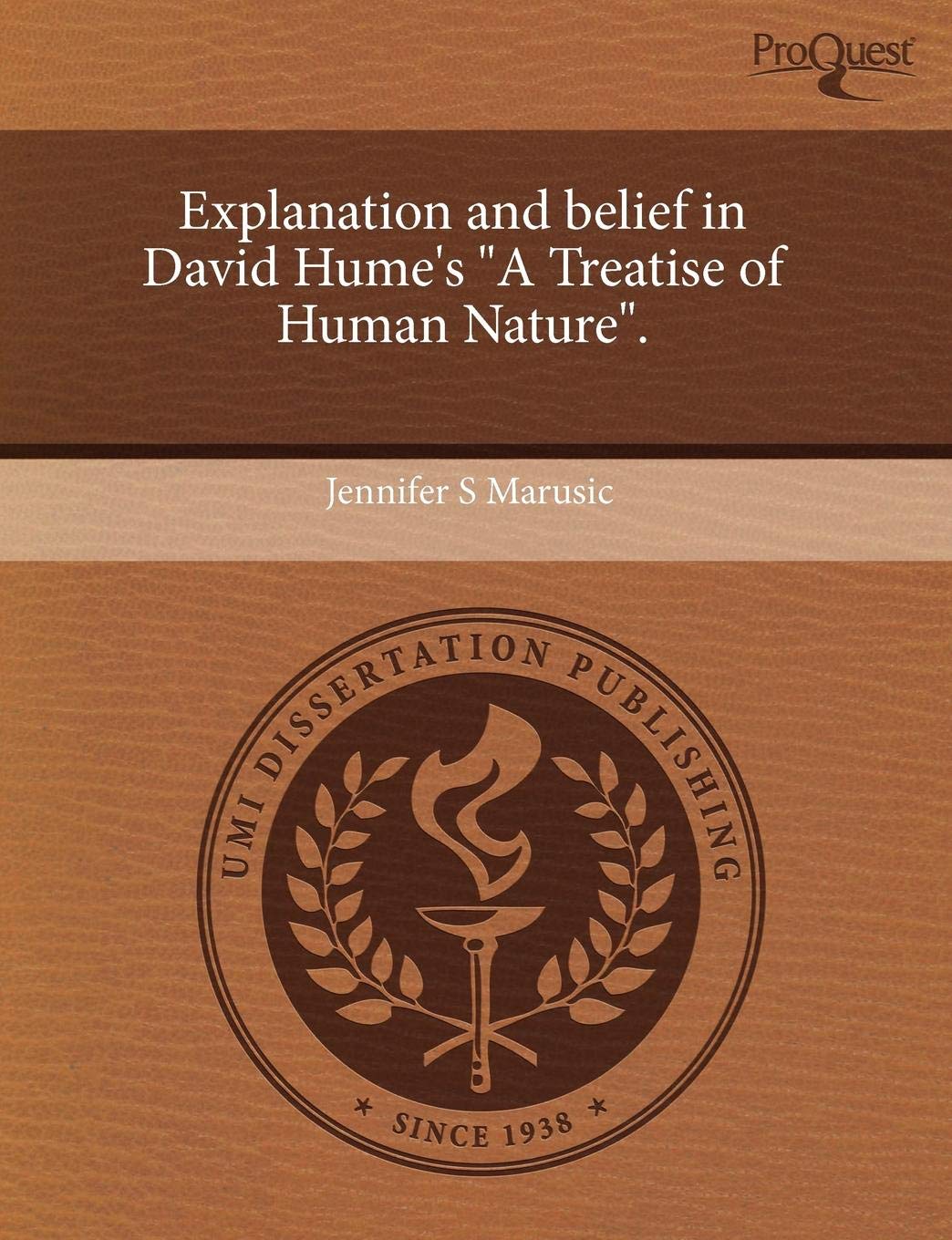 Explanation and Belief in David Hume's ' Philosophy