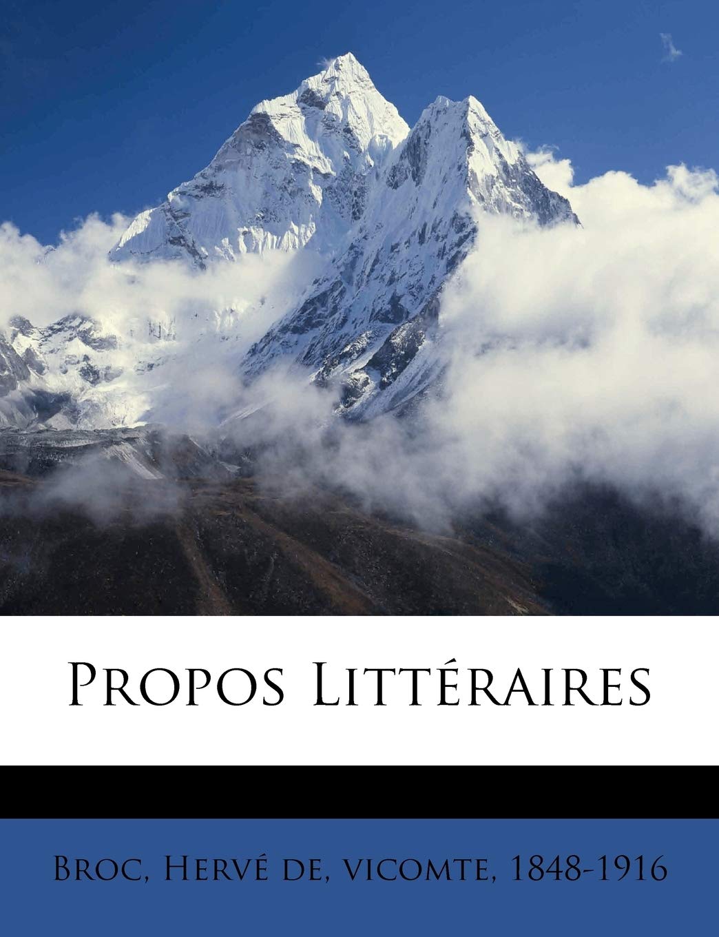 Propos Litteraires book