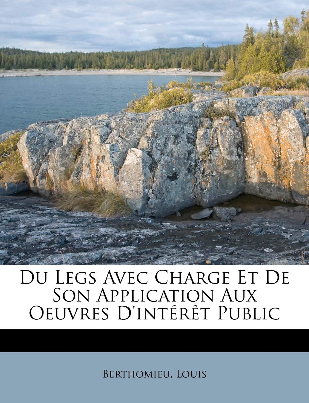 Du Legs Avec Charge Et De Son Application Aux Oeuvres D'intérêt Public book