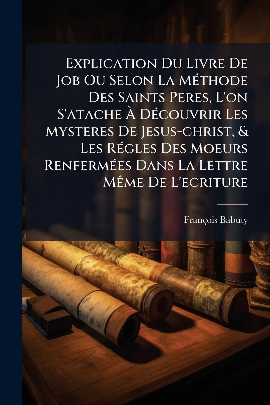 Explication Du Livre De Job Ou Selon La Méthode Des Saints Peres, L'on S'atache À Découvrir Les Mysteres De Jesus-christ, & Les Régles Des Moeurs ... Qui Contient Les Douze Derniers Chapitres book