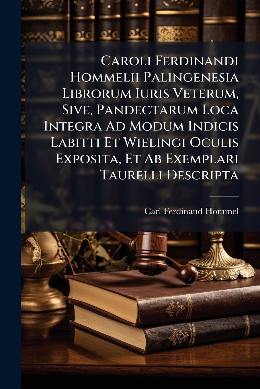 Caroli Ferdinandi Hommelii Palingenesia Librorum Iuris Veterum, Sive, Pandectarum Loca Integra Ad Modum Indicis Labitti Et Wielingi Oculis Exposita, Et Ab Exemplari Taurelli Descripta book