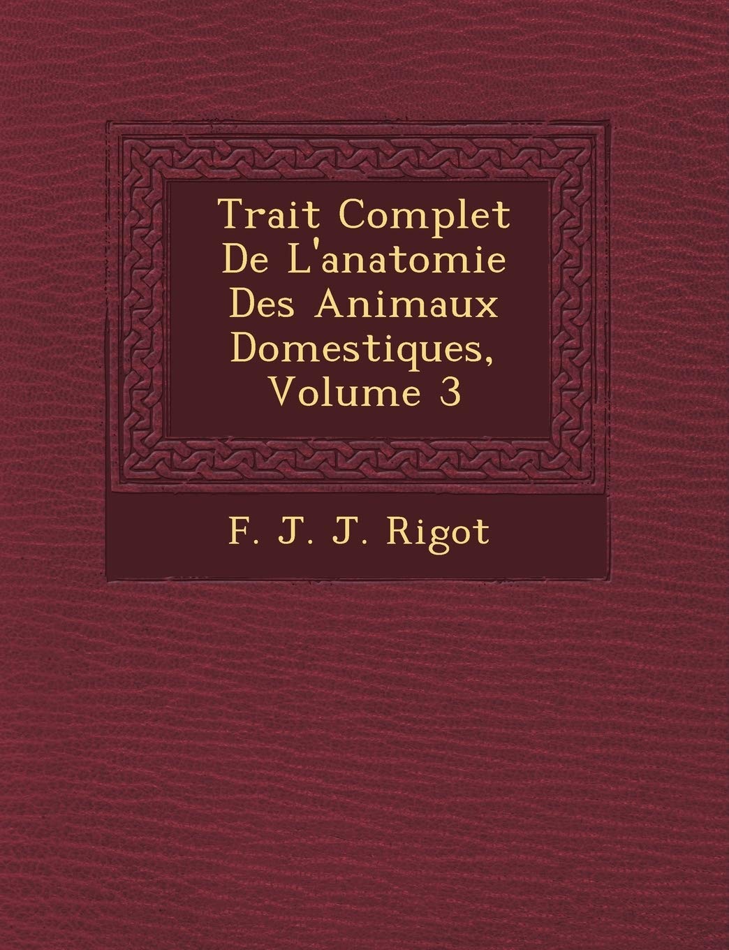 Trait Complet de L'Anatomie Des Animaux Domestiques, Volume 3 book