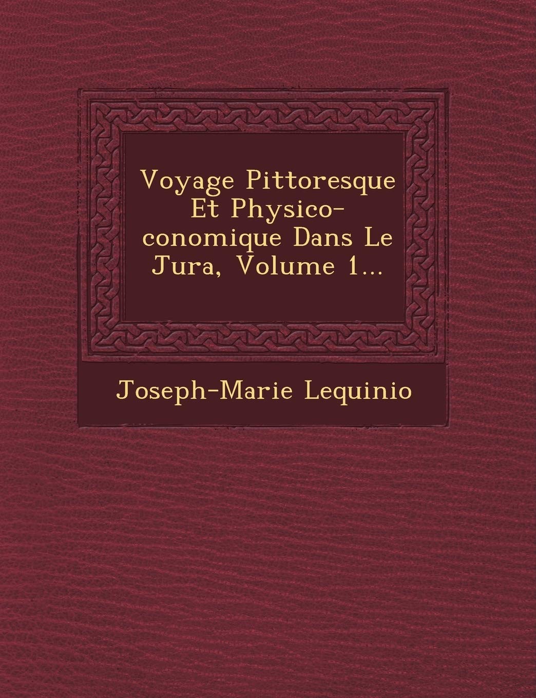 Voyage Pittoresque Et Physico-�conomique Dans Le Jura, Volume 1... book
