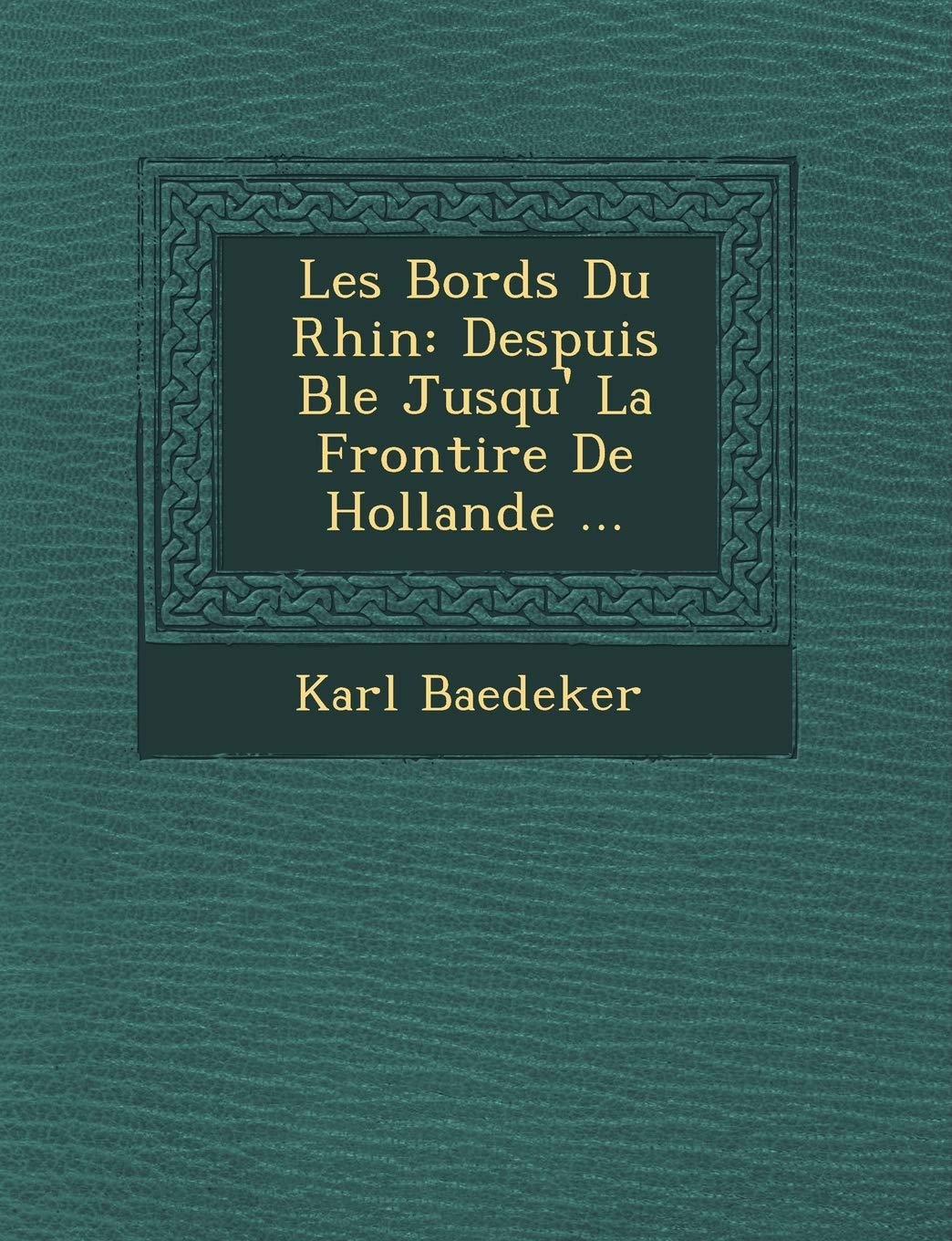 Les Bords Du Rhin: Despuis B Le Jusqu' La Fronti Re de Hollande ... book