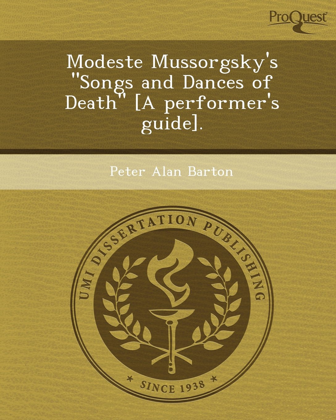 Modeste Mussorgsky's Songs and Dances of Death Film, Art & Culture