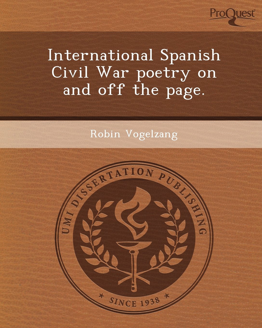 International Spanish Civil War Poetry on and Off the Page Contemporary literature