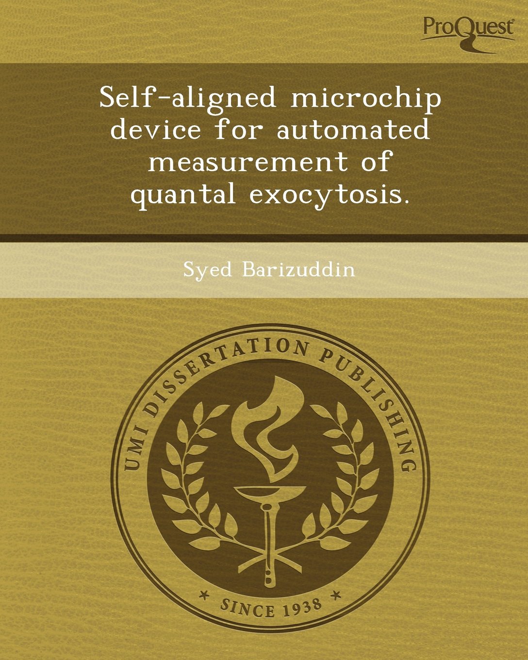 Self-Aligned Microchip Device for Automated Measurement of Quantal Exocytosis Business & Technology