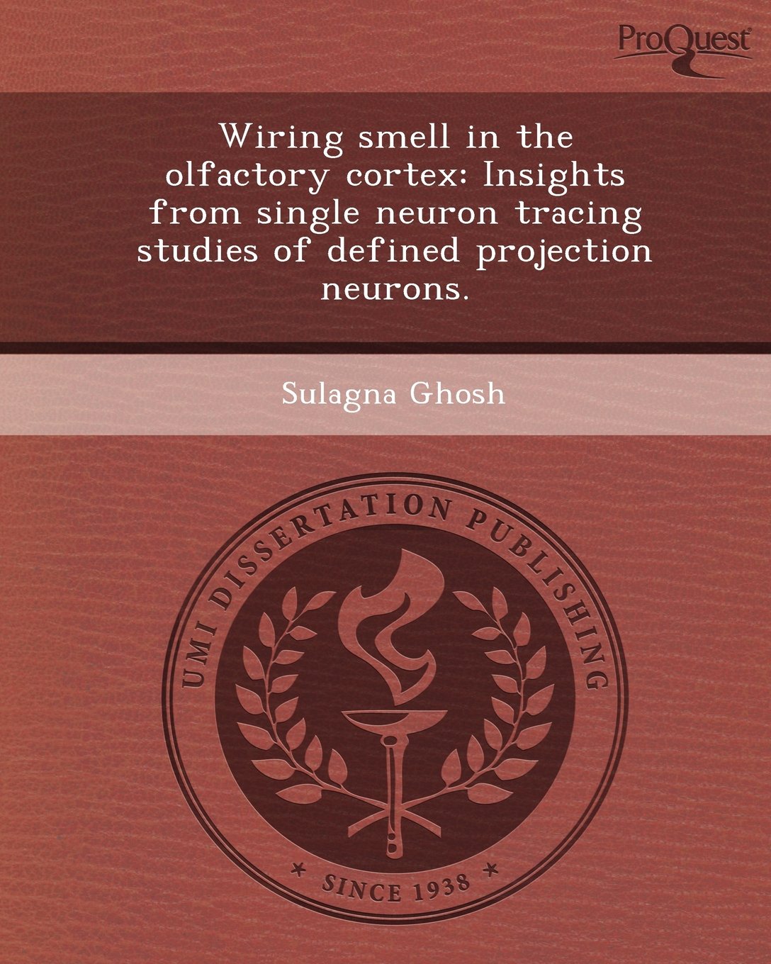 Wiring Smell in the Olfactory Cortex: Insights from Single Neuron Tracing Studies of Defined Projection Neurons Natural Sciences