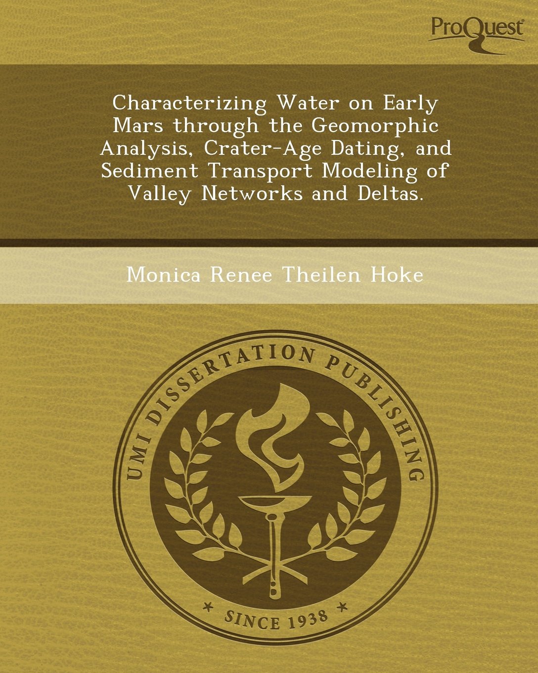 Characterizing Water on Early Mars Through the Geomorphic Analysis Business & Technology